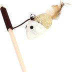 Wooden Feather Teaser Wand