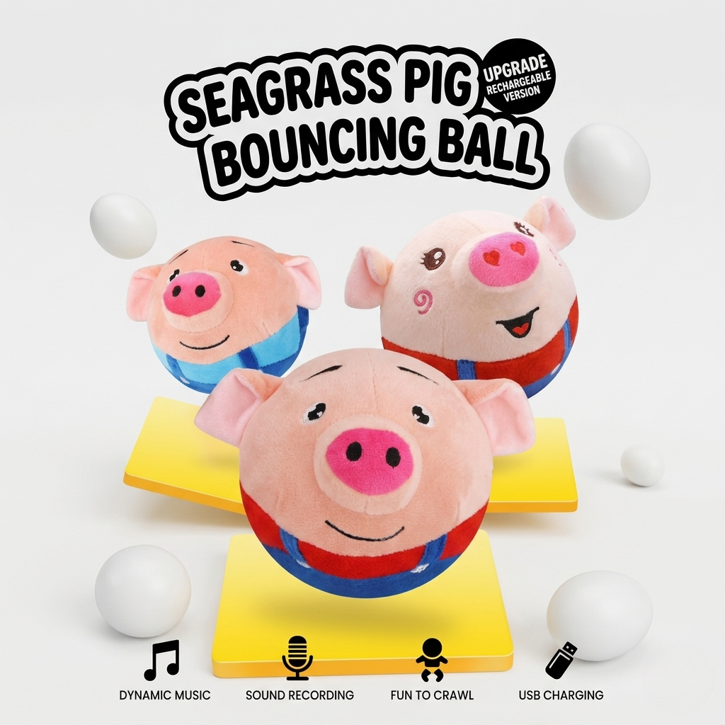 Interactive Jumping Pig Ball