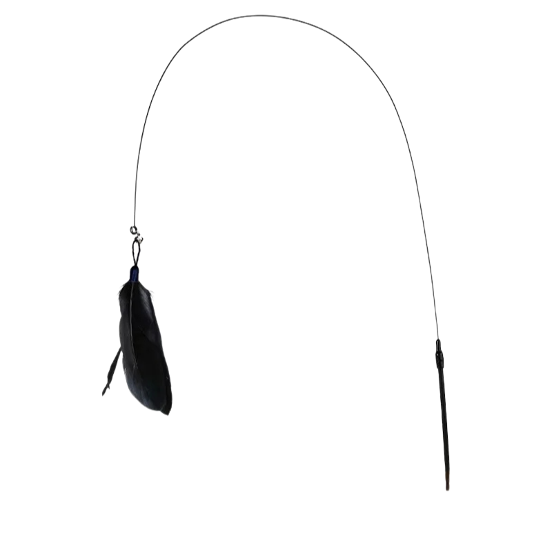 Natural Feather Teaser with Suction Cup
