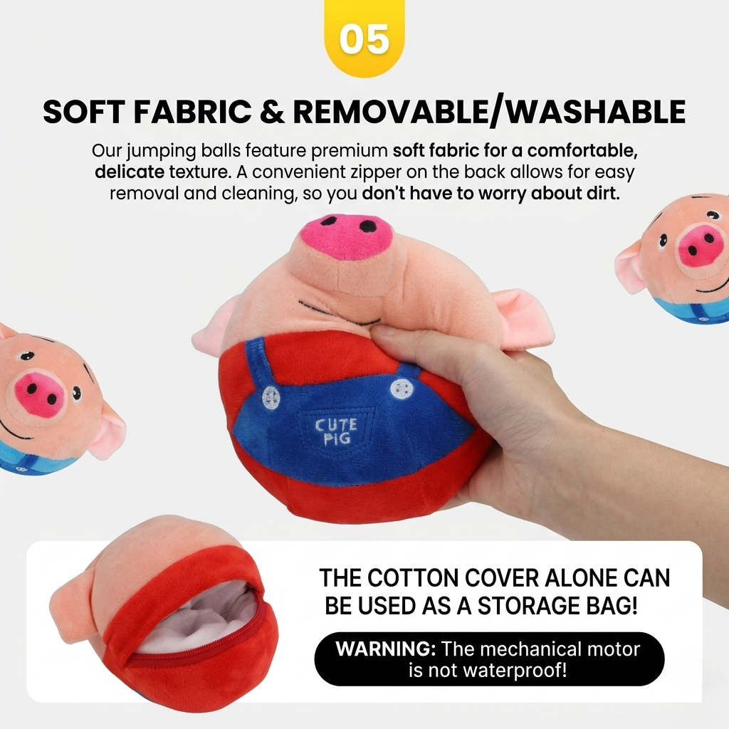 Interactive Jumping Pig Ball