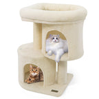 26" Cat Tower with Dual Condos