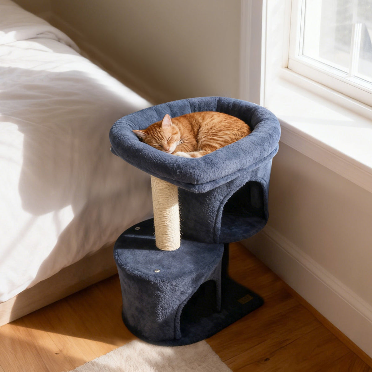 26" Cat Tower with Dual Condos