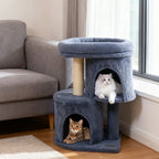 26" Cat Tower with Dual Condos