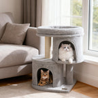 26" Cat Tower with Dual Condos
