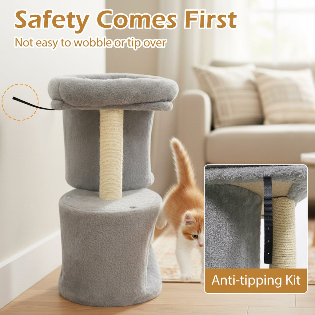 26" Cat Tower with Dual Condos