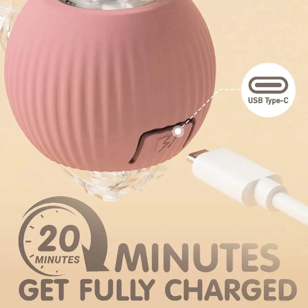 Rolling Ball with Glowing Tail