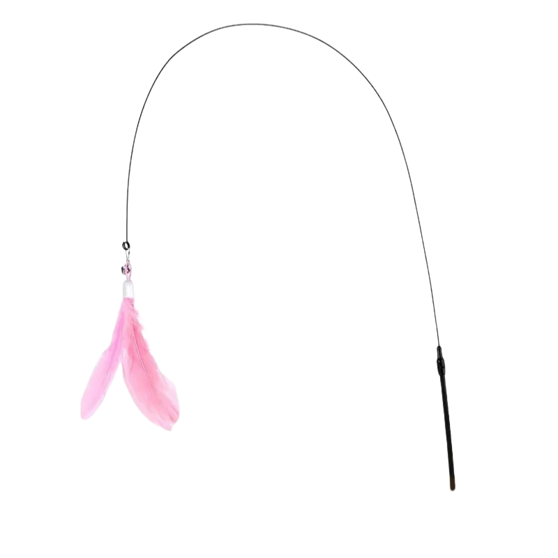 Natural Feather Teaser with Suction Cup