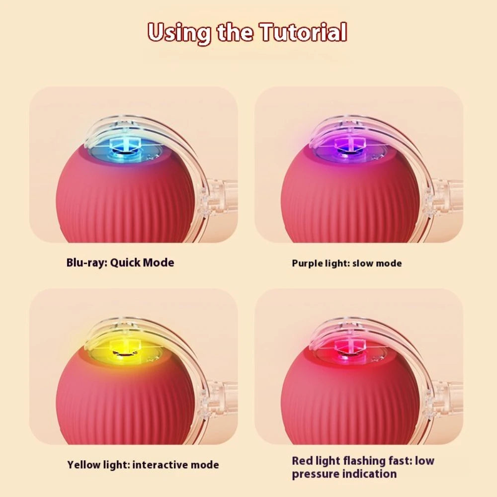 Rolling Ball with Glowing Tail