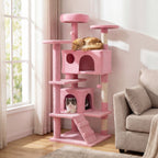 52" Cat Tree with 2 Caves