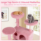 52" Cat Tree with 2 Caves