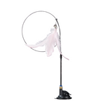 Natural Feather Teaser with Suction Cup