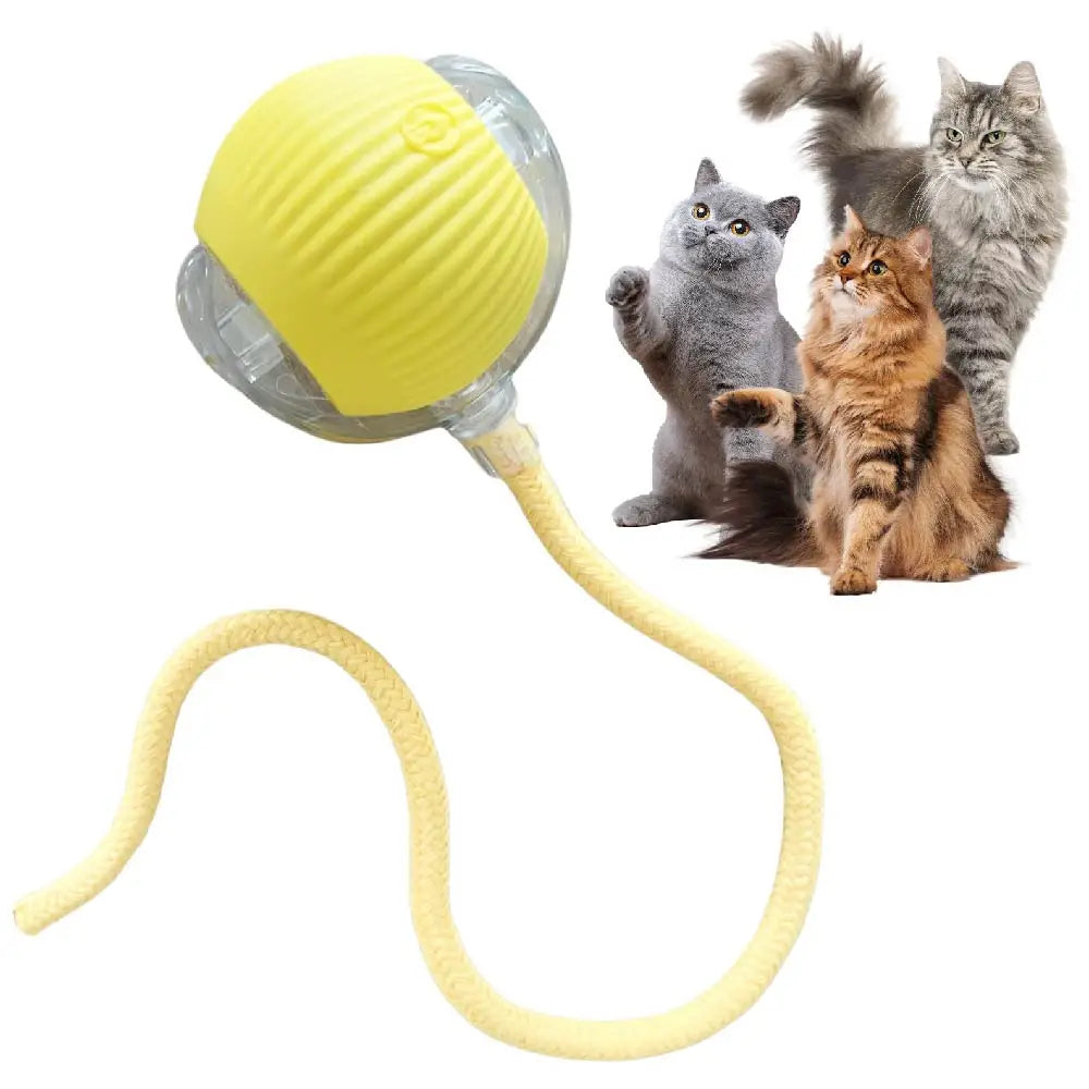 Rolling Ball with Glowing Tail