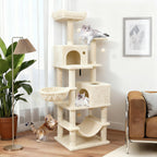 66" Cat Tree with 2 Condos