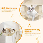 66" Cat Tree with 2 Condos