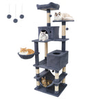 66" Cat Tree with 2 Condos