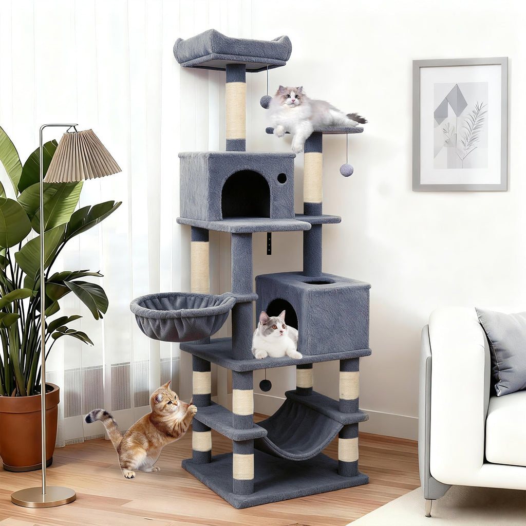 66 inch Cat Tree with 2 Condos