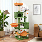 66" Cat Tree with 2 Condos