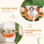 66" Cat Tree with 2 Condos