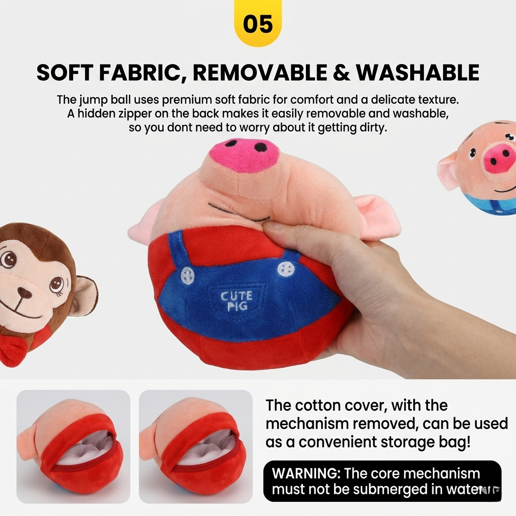 Interactive Jumping Pig Ball