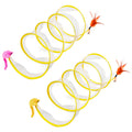 Spring Cat Tunnels with Toys, 2-Pack