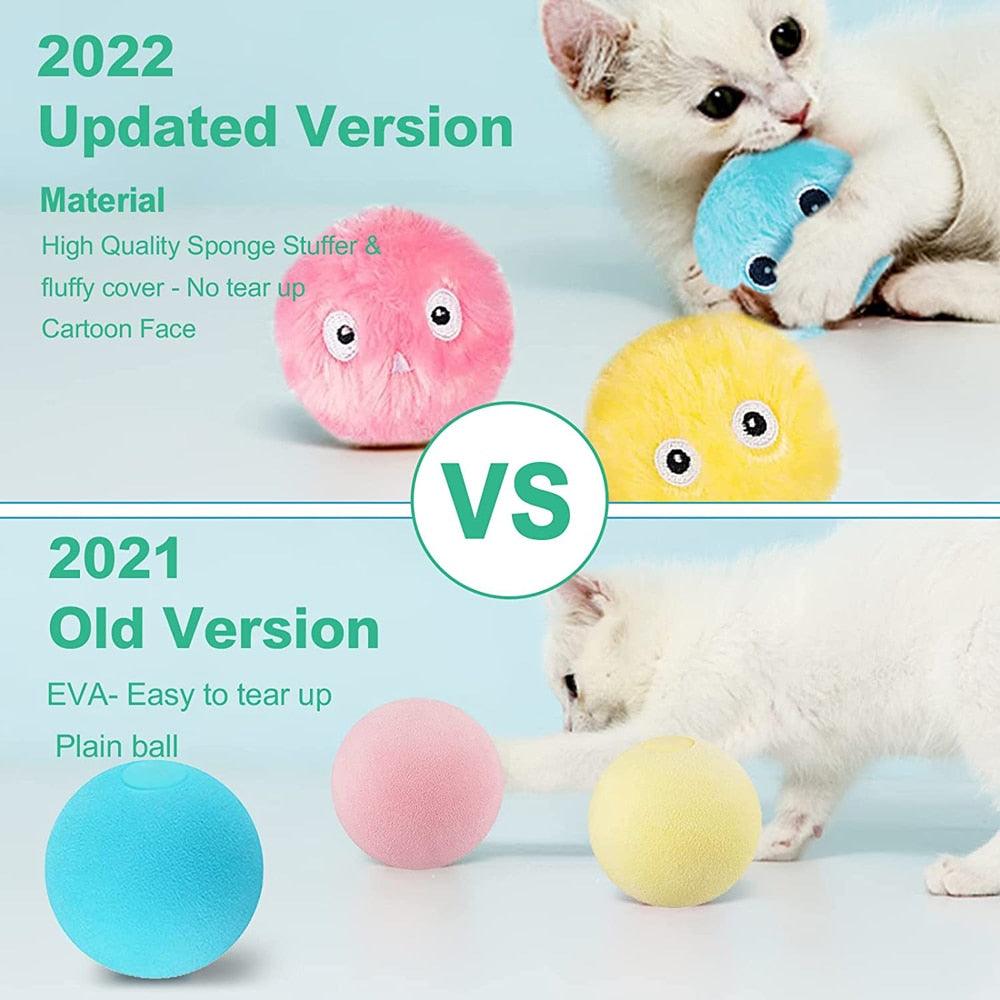 Chirping Plush Cat Balls
