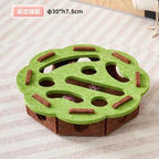 Cat Puzzle Toy with Sisal Scratching Post