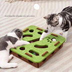 Cat Puzzle Toy with Sisal Scratching Post