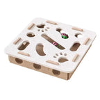 Cat Puzzle Toy with Sisal Scratching Post