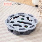 Cat Puzzle Toy with Sisal Scratching Post