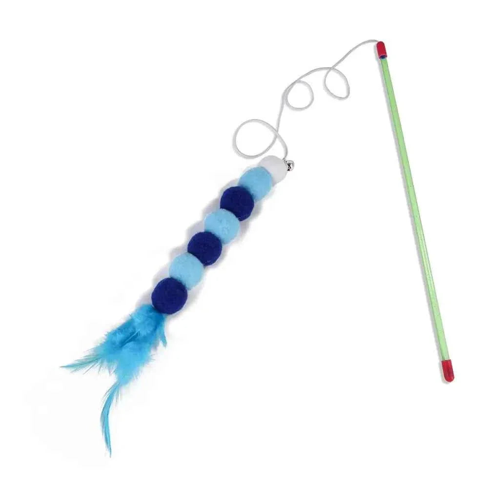 Elastic String Wand with Fur Bug