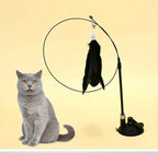 Natural Feather Teaser with Suction Cup