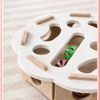 Cat Puzzle Toy with Sisal Scratching Post