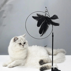 Natural Feather Teaser with Suction Cup