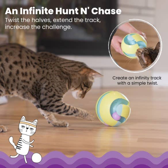 Catstages Twist-A-Ball Track Toy