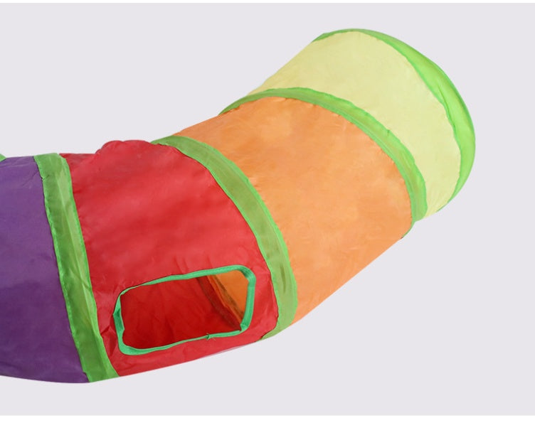 Rainbow S-Shaped Cat Tunnel