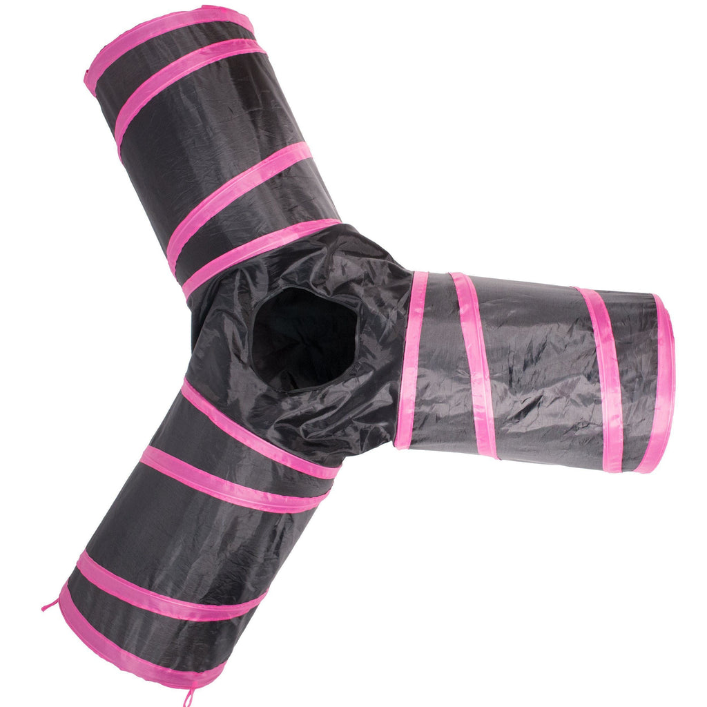 Pet Life 3-Way Collapsible Cat Tunnel