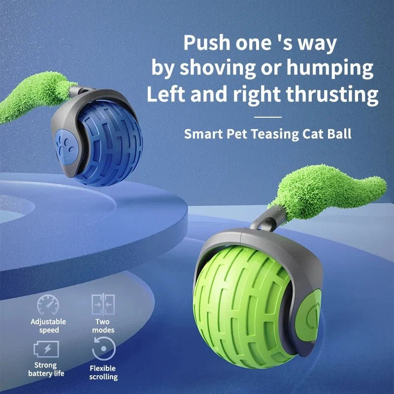 Self-Rolling Teaser Ball, USB Rechargeable